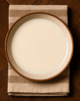 Raw Goat milk in bowl