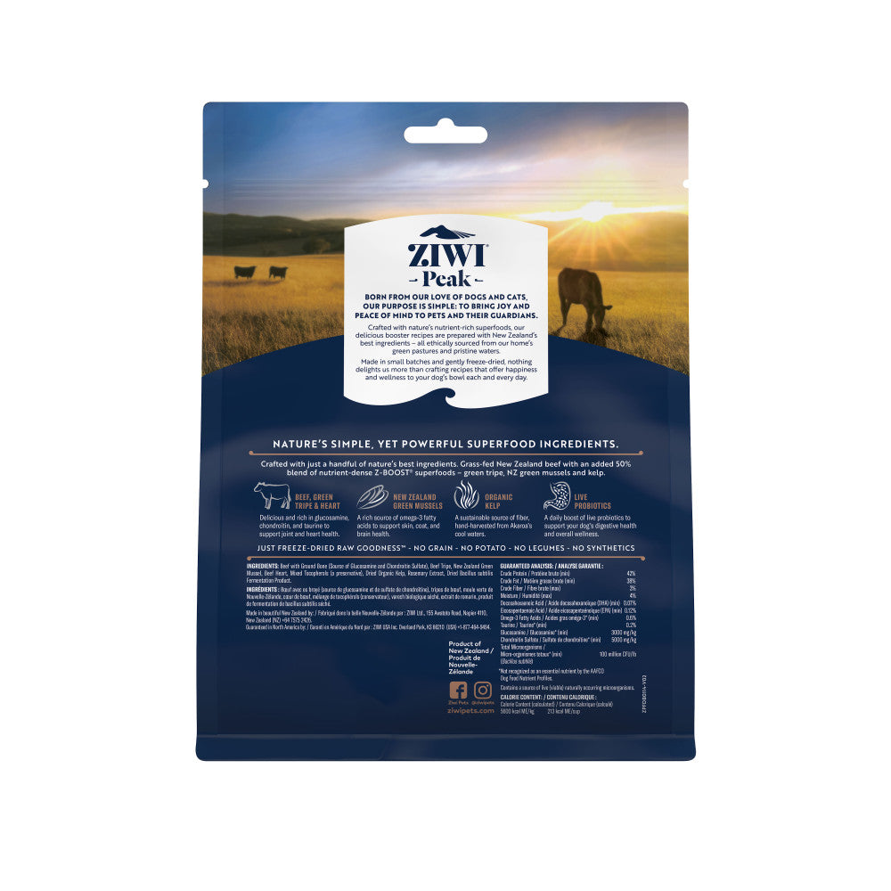 ZIWI® Peak Freeze Dried Dog Superboost Beef