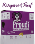Proudi® Raw Kangaroo and Beef Patties for Dogs