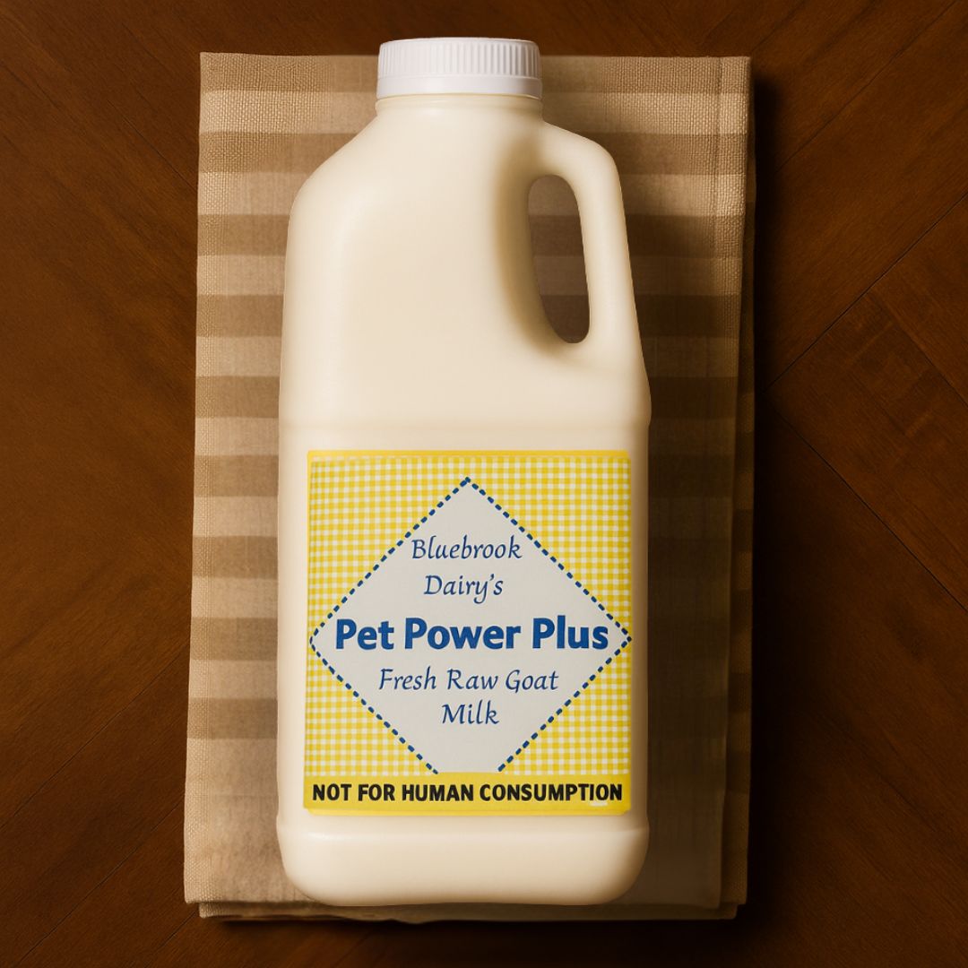 Raw Goat milk bottle 