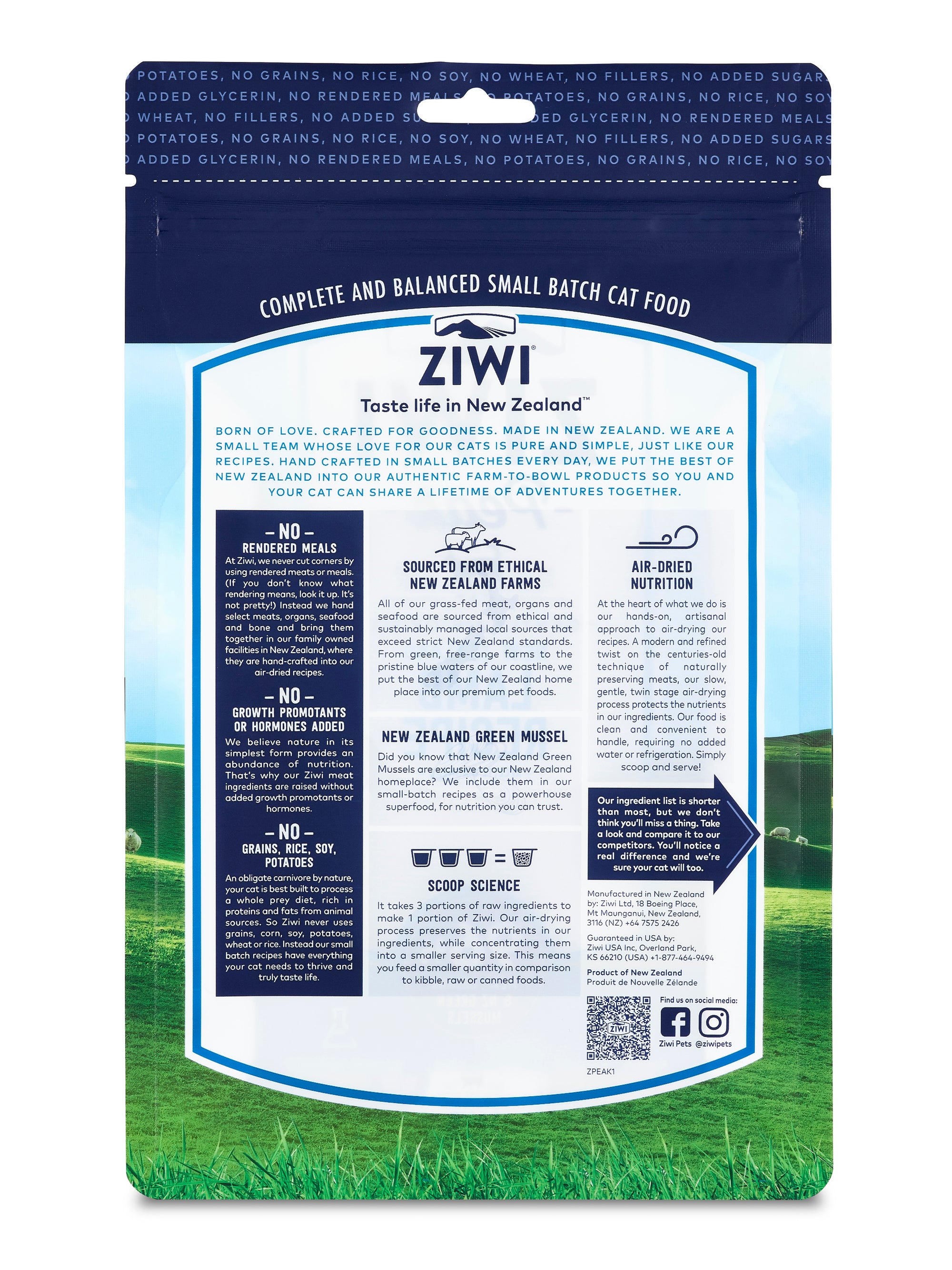 ZIWI Peak Air Dried Lamb Recipe for Cats