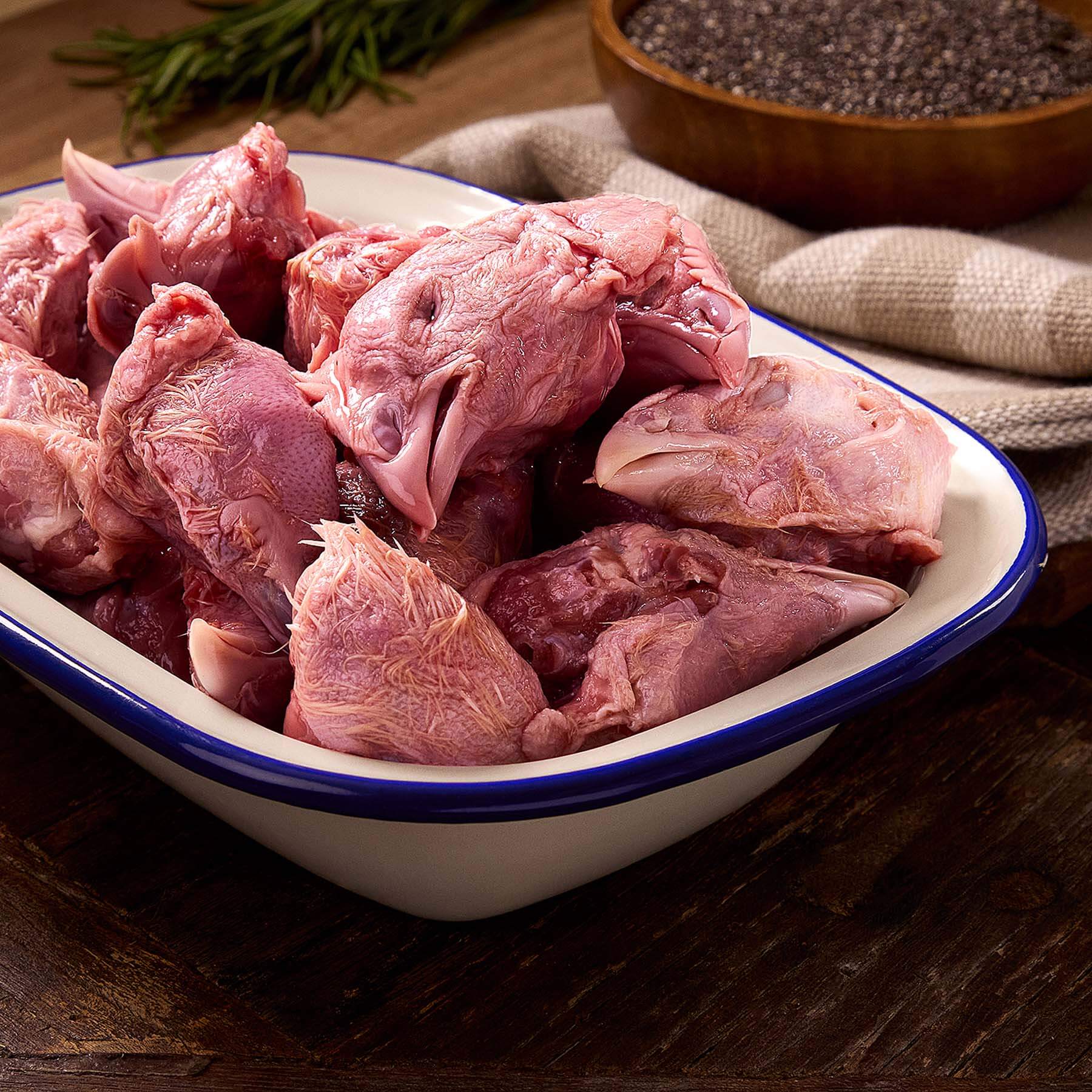 Chicken Heads 1kg – rawpetco