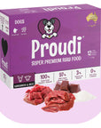 Proudi® Raw Kangaroo and Beef Patties for Dogs