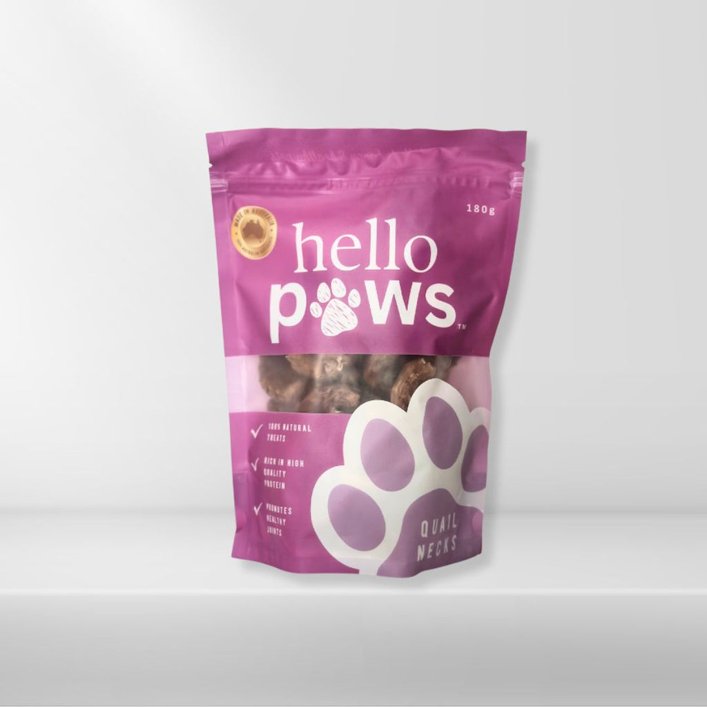 Hello Paws Quail Necks for Dogs & Cats | Raw Pet Co.