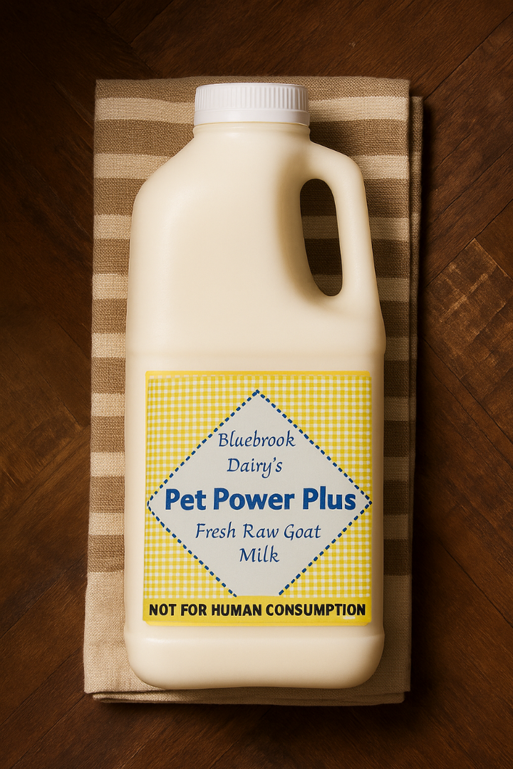 Raw goat Milk bottle